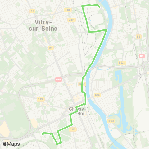 Île-de-France Mobilités Ctre comm. Pont de Vitry <> E. Levassor map