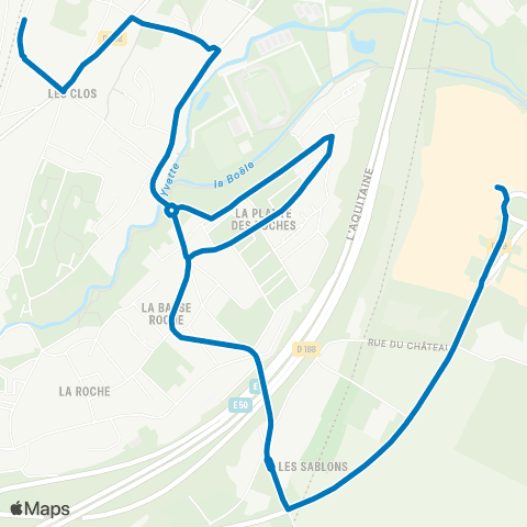 Île-de-France Mobilités Gare de Palaiseau Villebon <> Ctre comm. Villebon 2 map