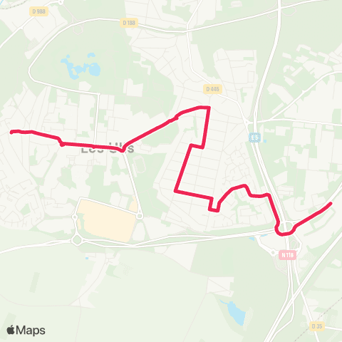 Île-de-France Mobilités Montjay <> Andes - Cap-Horn map