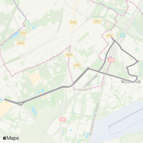 Île-de-France Mobilités Av. de l'Europe / Ctre comm. <> Av. de l'Europe / Ctre comm. map