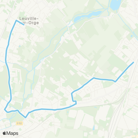 Île-de-France Mobilités Place des Ffi <> Gare de Brétigny map