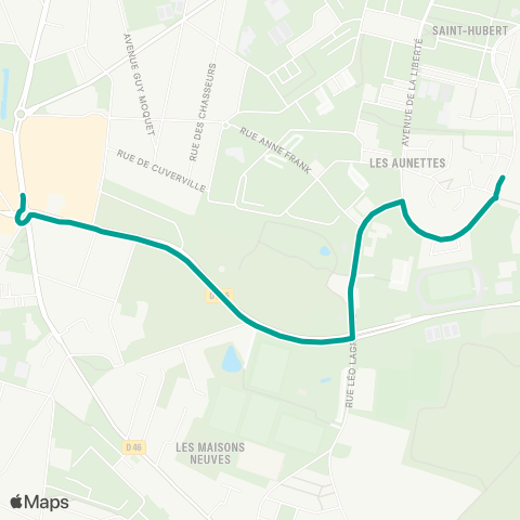Île-de-France Mobilités Marché <> Lycée Einstein map