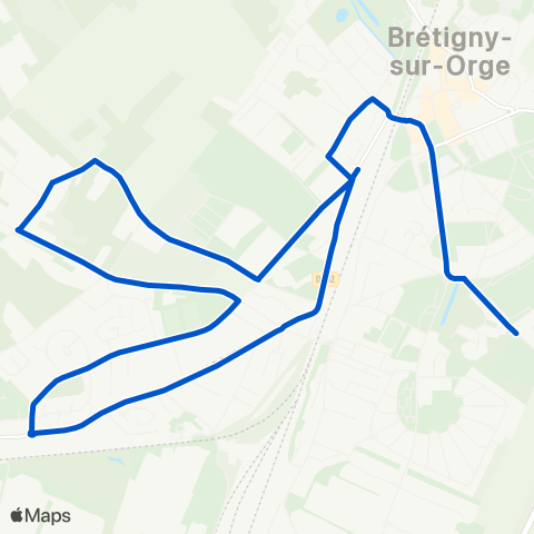 Île-de-France Mobilités Brossolette Gare de Brétigny <> Gare de Brétigny map