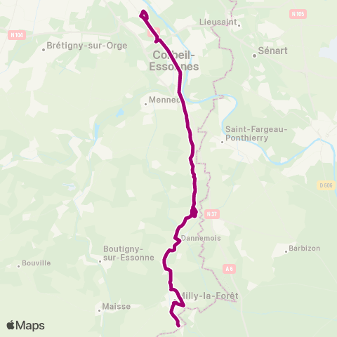 Île-de-France Mobilités Gare Routière <> Pl. de l'Ancienne Gare map