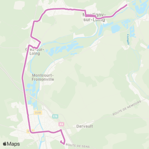 Île-de-France Mobilités Cité Scolaire <> Place Parodi map