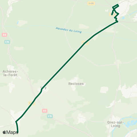 Île-de-France Mobilités Cour des Adieux <> Gare Routière map