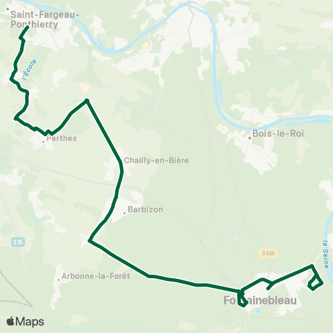 Île-de-France Mobilités Aristide Briand <> Piscine map