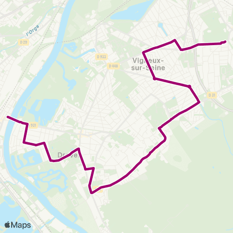 Île-de-France Mobilités Payen <> Lycée map