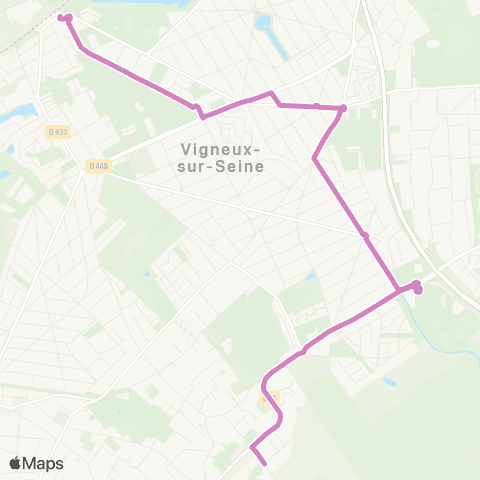 Île-de-France Mobilités Lp Nadar <> Gare de Vigneux-sur-Seine map