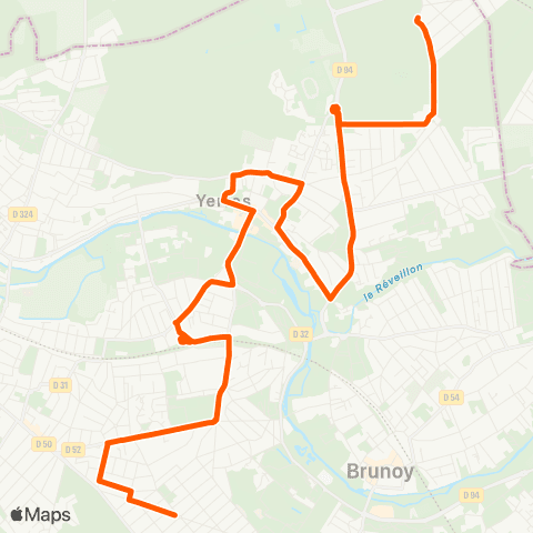 Île-de-France Mobilités Rond-Point Pasteur <> Grosbois map