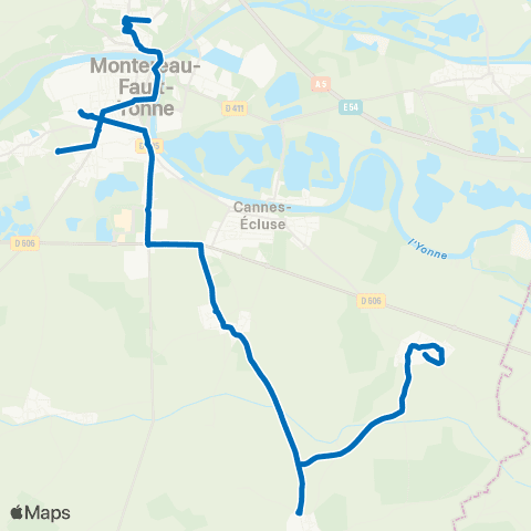 Île-de-France Mobilités Hameau de Chevinois <> Collège Elsa Triolet map