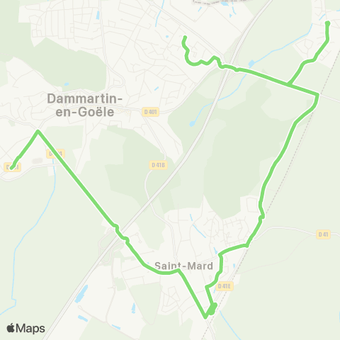 Île-de-France Mobilités Gare de Dammartin - Juilly - St-Mard <> Semoir map