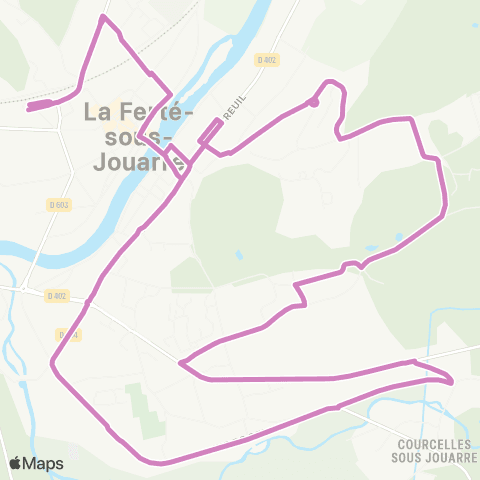 Île-de-France Mobilités Gare de la Ferté-sous-Jouarre <> Gare de la Ferté-sous-Jouarre map
