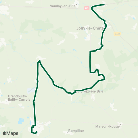 Île-de-France Mobilités Mairie <> Collège Barthélémy map