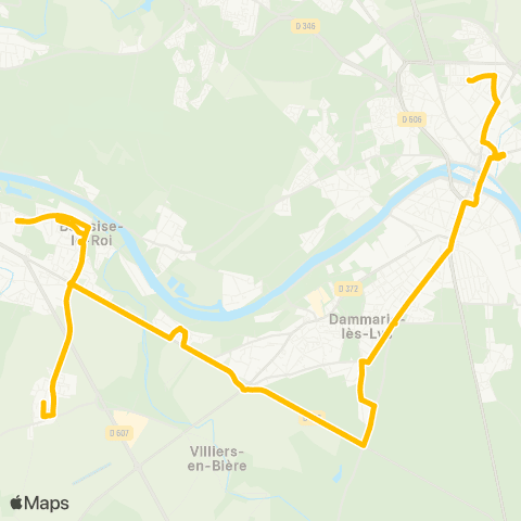 Île-de-France Mobilités Joliot Curie <> Faronville map