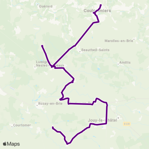 Île-de-France Mobilités Cité Scolaire <> Mairie map