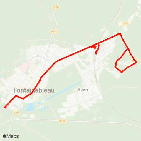 Île-de-France Mobilités Gare de Fontainebleau–Avon <> Les Lilas map