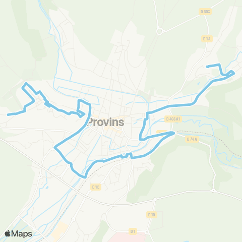 Île-de-France Mobilités Ville Haute <> Lotissement map
