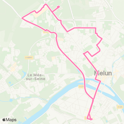 Île-de-France Mobilités Gare de Melun <> Gare de Melun map