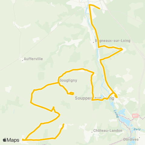 Île-de-France Mobilités Cité Scolaire <> Mézinville map