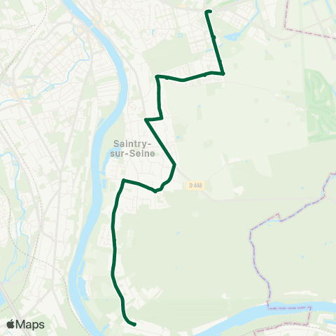 Île-de-France Mobilités Mairie <> Le Fresne map