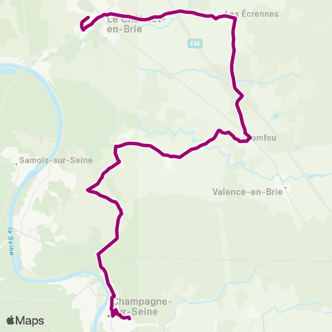 Île-de-France Mobilités Ctre comm. <> Collège Fernand Gregh map