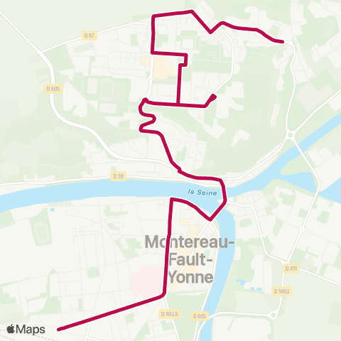 Île-de-France Mobilités Gare de Montereau <> Pajol map