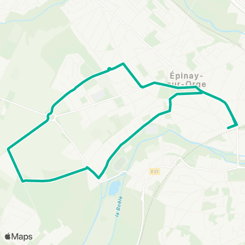 Île-de-France Mobilités Gare d'Épinay-s/-Orge <> Gare d'Épinay-s/-Orge map