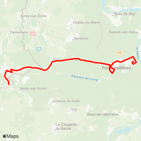 Île-de-France Mobilités Faisanderie <> Gare Routière map
