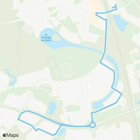 Île-de-France Mobilités Gare de Savigny - Nandy <> Gare de Savigny - Nandy map