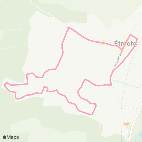 Île-de-France Mobilités Gare d'Étréchy <> Gare d'Étréchy map