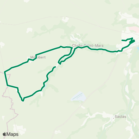 Île-de-France Mobilités Lycée Nelson Mandela <> Beaumont map
