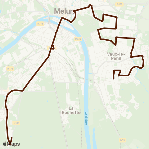 Île-de-France Mobilités Péguy <> Vaux Pleins Vents map