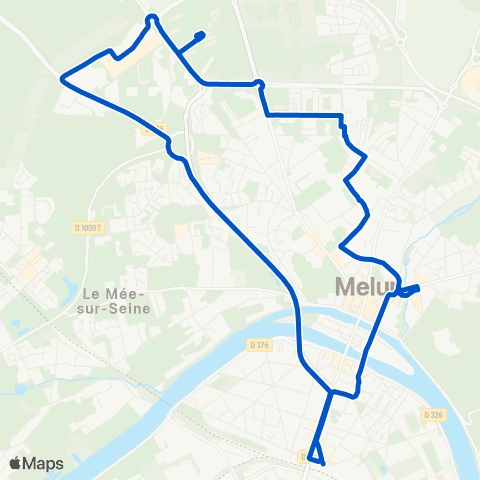 Île-de-France Mobilités Gare de Melun <> Gare de Melun map