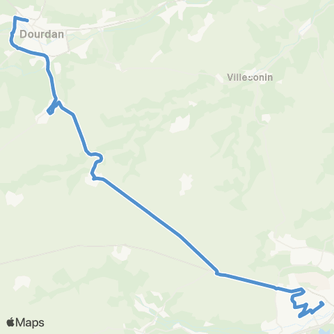 Île-de-France Mobilités Gare d'Étampes <> Gare de Dourdan map