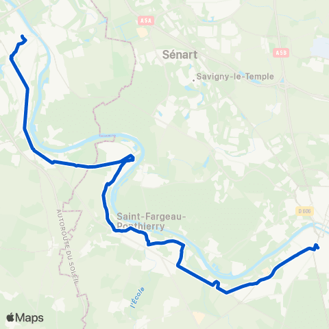 Île-de-France Mobilités Gare de Corbeil-Essonnes H. Barbusse <> Gare de Melun map