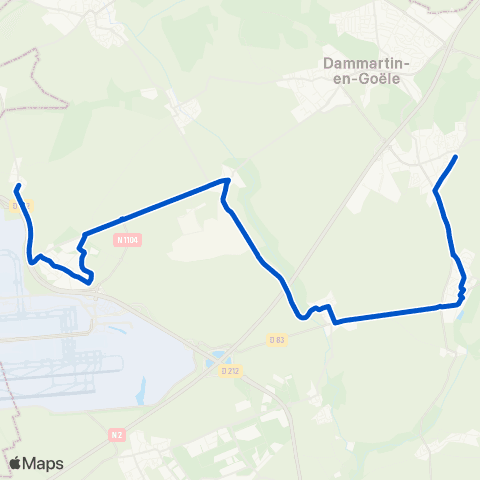 Île-de-France Mobilités Collège Georges Brassens <> Mairie map