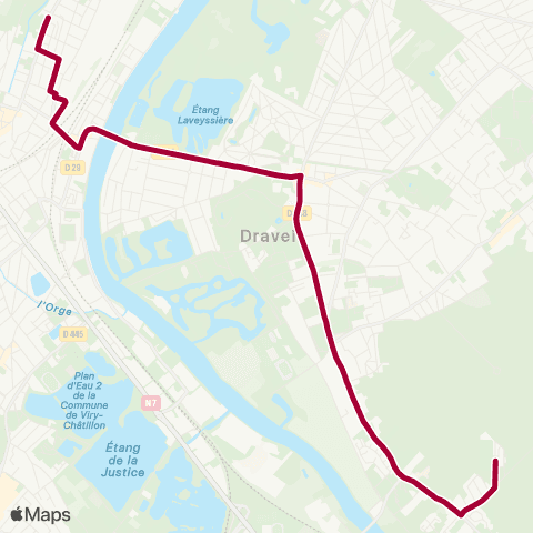 Île-de-France Mobilités Hôpital Joffre <> Lycée Marcel Pagnol map