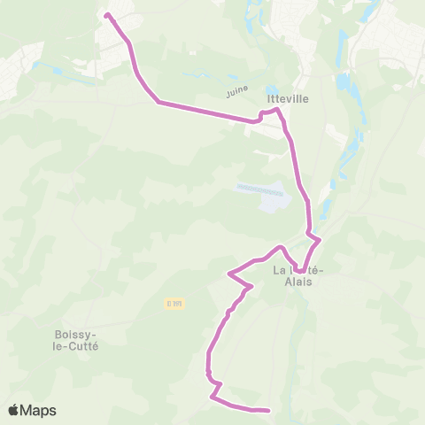 Île-de-France Mobilités Gare de Bouray <> Église map