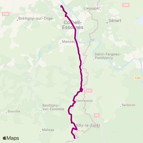 Île-de-France Mobilités Gare Routière <> Pl. de l'Ancienne Gare map