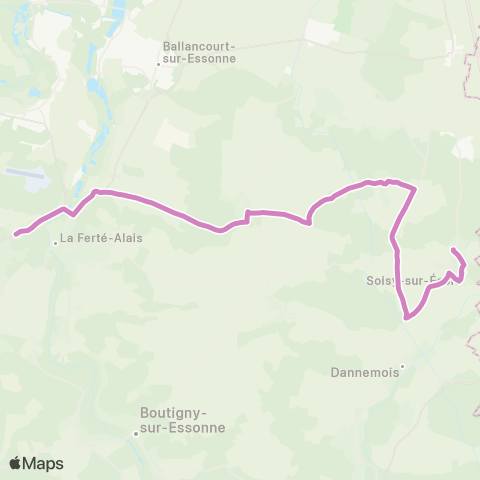 Île-de-France Mobilités Lycée A. Denis <> Pl. de l'Ancienne Gare map