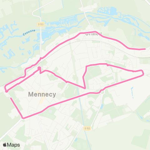 Île-de-France Mobilités Lycée Marie Laurencin <> Les Rochers map