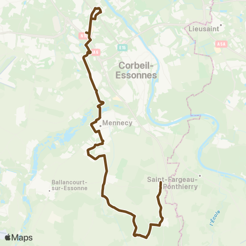 Île-de-France Mobilités Lycée Baudelaire <> Bouletterie / Tabac map