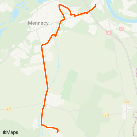 Île-de-France Mobilités Collège Olympe de Gouges <> Rue de la Ferté map