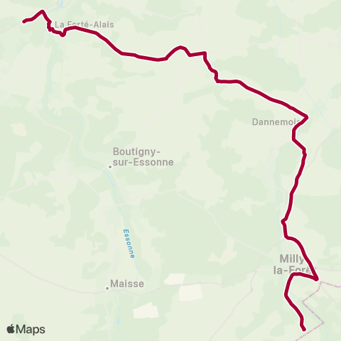Île-de-France Mobilités Lycée A. Denis <> Mairie map