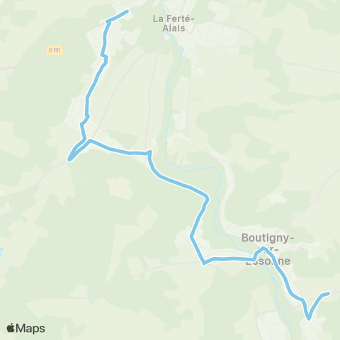 Île-de-France Mobilités Lycée A. Denis <> Pressoir map