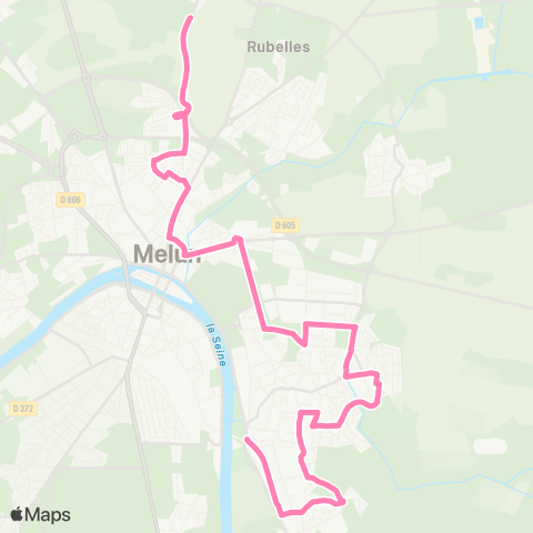 Île-de-France Mobilités Nazareth <> Javal map