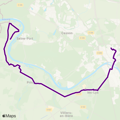 Île-de-France Mobilités Joliot Curie 5 <> Puits Beau map