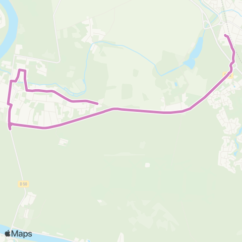 Île-de-France Mobilités Cesson Gare <> Chemin de la Justice map