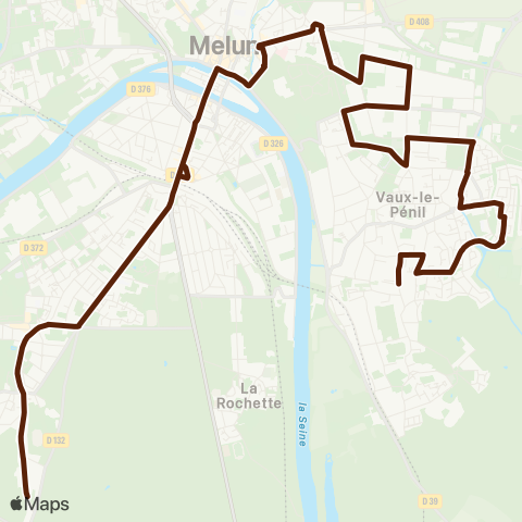 Île-de-France Mobilités Péguy <> Vaux Pleins Vents map